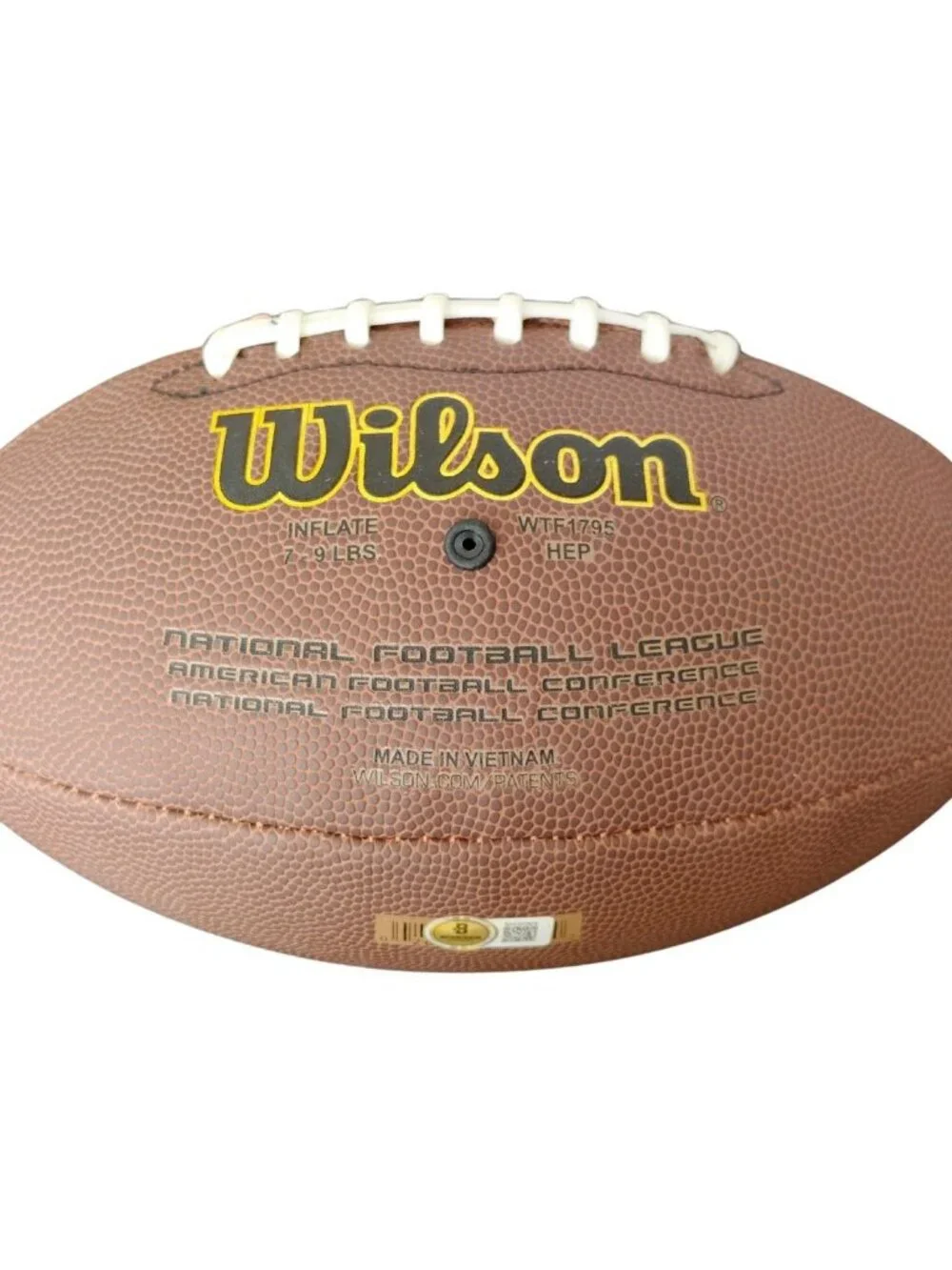 Shaun Alexander Signed Wilson NFL Football Seahawks MVP Alabama BAS Proof